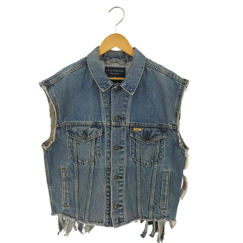 リーバイス Levis リメイク フリンジ デニム ベスト メンズ