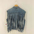 リーバイス Levis リメイク フリンジ デニム ベスト メンズ