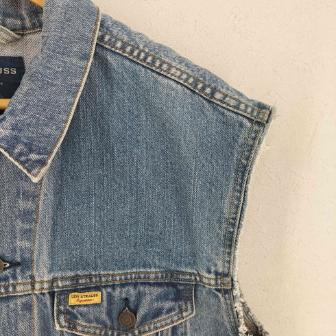 リーバイス Levis リメイク フリンジ デニム ベスト メンズ