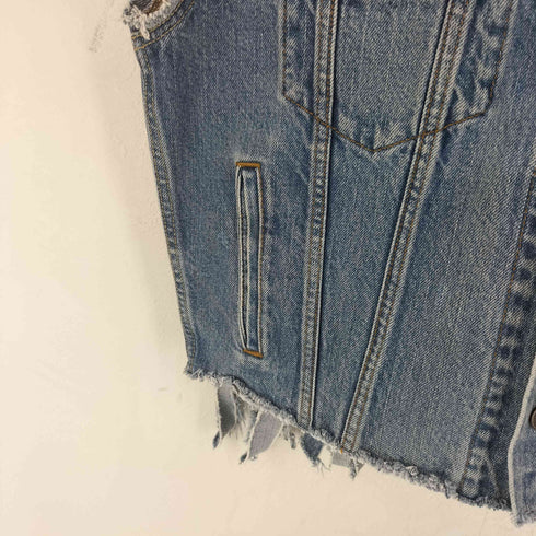 リーバイス Levis リメイク フリンジ デニム ベスト メンズ