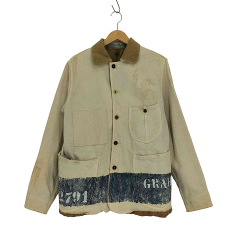 キャピタル KAPITAL 2791 GRAHA ダメージ リペア ペイント加工 2WAY デニム カバーオール ジャケット メンズ