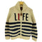 アーバンリサーチ URBAN RESEARCH Palm Graphics 別注 LIFE ボーダーウールニット カウチンセーター メンズ US:40