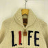 アーバンリサーチ URBAN RESEARCH Palm Graphics 別注 LIFE ボーダーウールニット カウチンセーター メンズ US:40
