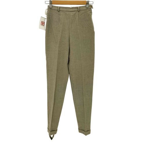 マックスマーラ MAX MARA イタリア製 白タグ LYCRA センタープレススラックス レディース JPN:36