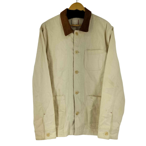 トミーヒルフィガー TOMMY HILFIGER USA製 襟レザー カバーオール メンズ import:L