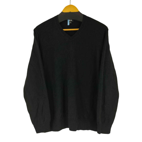 ユニクロ UNIQLO カシミヤVネックセーター メンズ JPN:XL