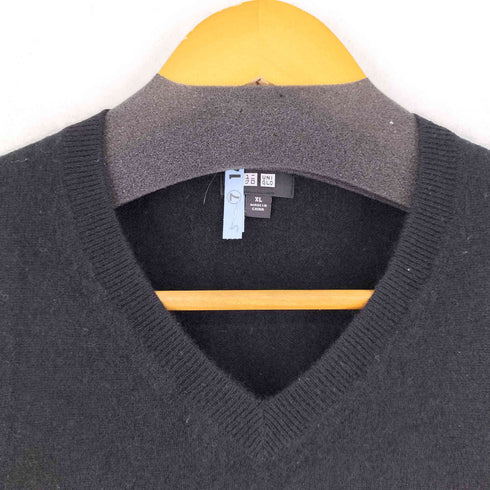 ユニクロ UNIQLO カシミヤVネックセーター メンズ JPN:XL