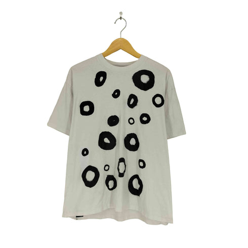 フェイクアズフラワーズ FAKE ASS FLOWERS ドット柄プリント S/S Tシャツ メンズ L