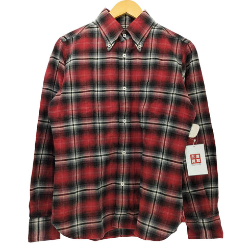 カバンドズッカ CABANE de ZUCCa 00s Y2K ボタンダウン シャドー オンブレチェックシャツ メンズ JPN:S