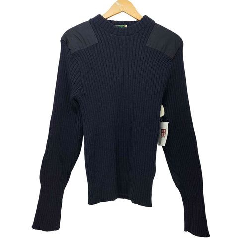 エルエルビーン L.L.Bean 80s 英国製 リブ編み ウール コマンド ニットセーター メンズ import:M