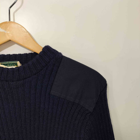 エルエルビーン L.L.Bean 80s 英国製 リブ編み ウール コマンド ニットセーター メンズ import:M