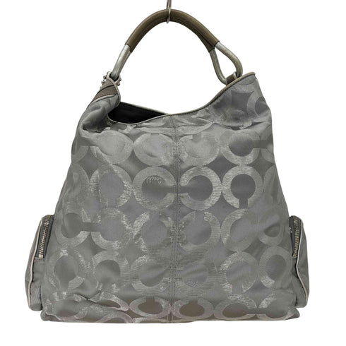 コーチ COACH CAMBRIDGE モノグラム ロゴ総柄 ホーボーバッグ レディース