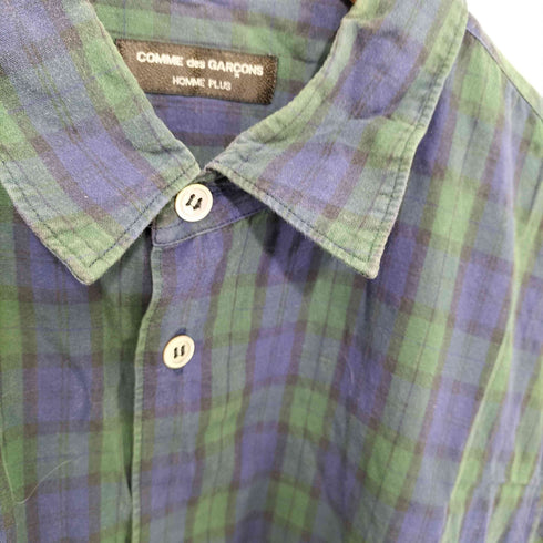 コムデギャルソンオムプリュス COMME des GARCONS HOMME PLUS AD2004 ブラックウォッチ チェックシャツ メンズ
