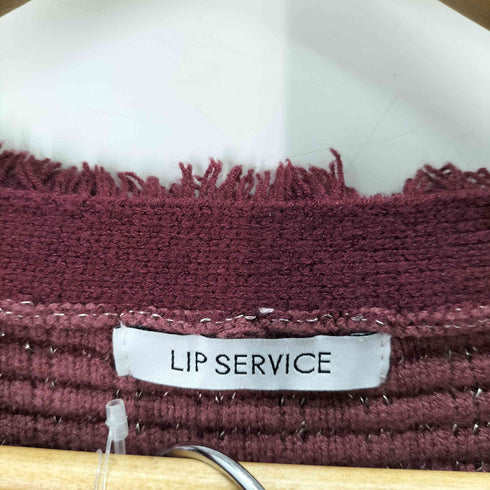 リップサービス LIP SERVICE フリンジツイードアンサンブルニットワンピース レディース