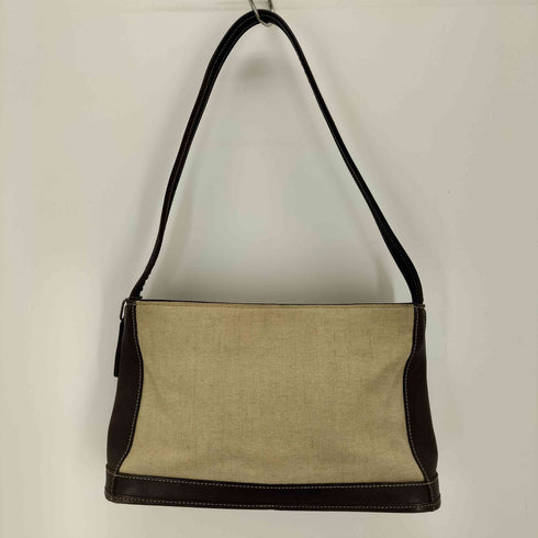 コーチ COACH OLD レザーハンドルキャンバスワンショルダーバッグ レディース