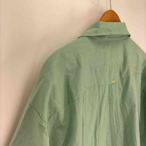 ドグァジャベーラ GUAYABERA 90S 韓国製 襟芯 ネイティブ刺繍 ポリコットン S/S キューバシャツ メンズ 3XL