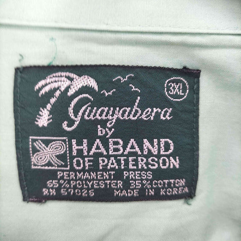ドグァジャベーラ GUAYABERA 90S 韓国製 襟芯 ネイティブ刺繍 ポリコットン S/S キューバシャツ メンズ 3XL
