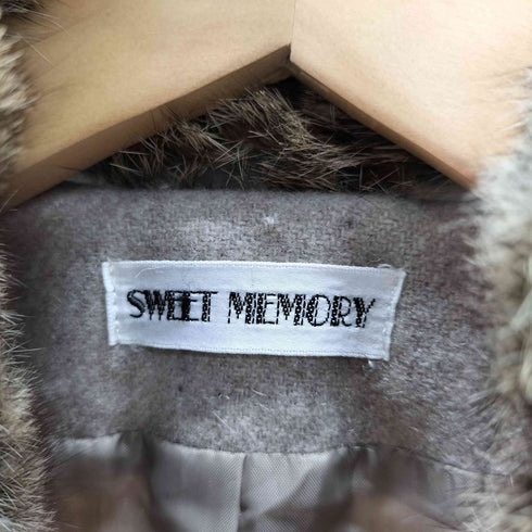 SWEET MEMORY ファー切替ジャケット 2タックタイトスカート セットアップ レディース 9AR