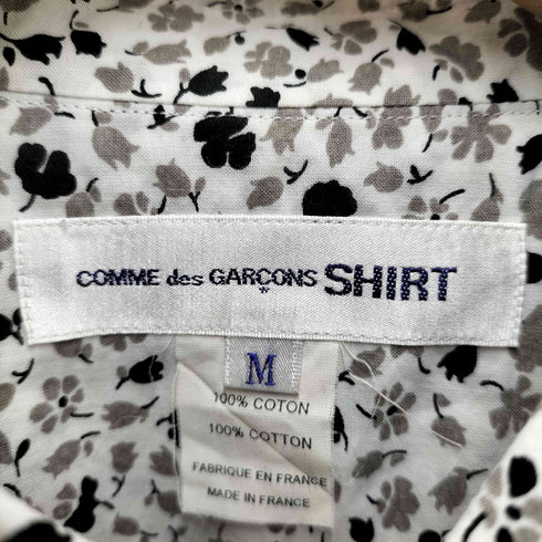 コムデギャルソンシャツ COMME des GARCONS SHIRT ボタニカル 半袖 総柄 シャツ メンズ JPN:M