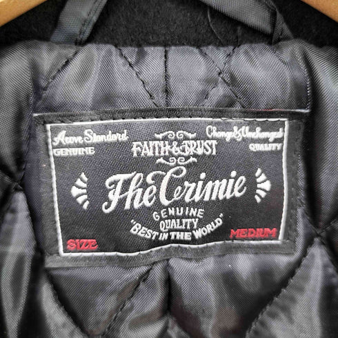 クライミー THE CRIMIE 裏地キルティング レザー パイピング ウールピーコート メンズ JPN:M
