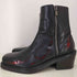 TERRAINCOGNITA Ankle boots Square-toe Black and Red-Flame-pattern メンズ 42