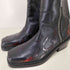 TERRAINCOGNITA Ankle boots Square-toe Black and Red-Flame-pattern メンズ 42