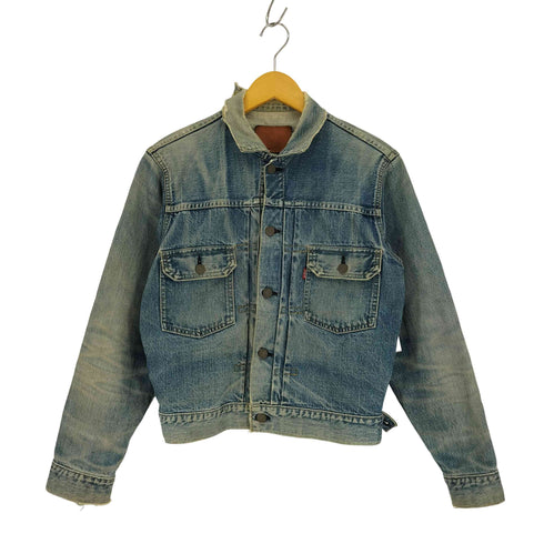 リーバイス Levis 90S 71507 XX 2nd型 ボタン裏 J02 刻印 革パッチ ビックE デニム ジャケット メンズ US:38
