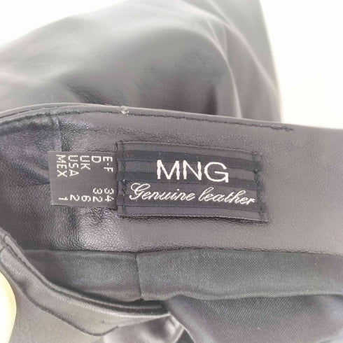 マンゴー MNG ラムレザーラップスカート レディース UK 6
