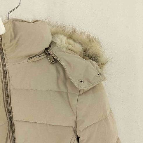 ザラ ZARA ファーフードダウンジャケット レディース import:XS