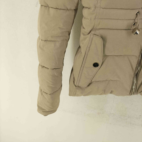 ザラ ZARA ファーフードダウンジャケット レディース import:XS