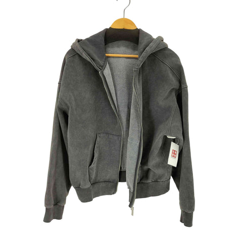 ピグメント加工 ジップフーディ メンズ