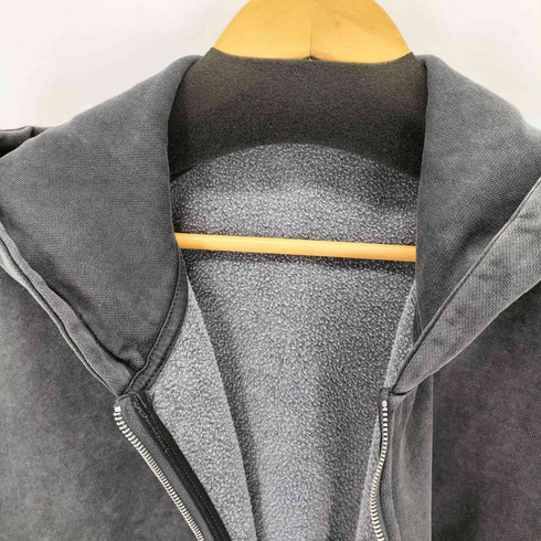 ピグメント加工 ジップフーディ メンズ