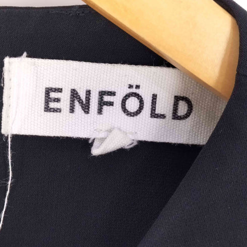 エンフォルド ENFOLD ダブルクロスタッグドレープワンピース レディース JPN:36