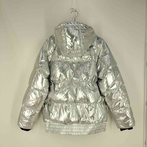 ギャップ Gap メタリック フーディ ダウンジャケット レディース import:M