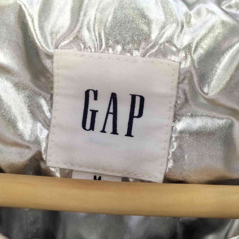 ギャップ Gap メタリック フーディ ダウンジャケット レディース import:M
