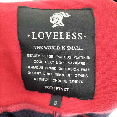 ラブレス LOVELESS ボーダー柄 スカル刺繍 ニット テーラード ジャケット Y2K メンズ import:S