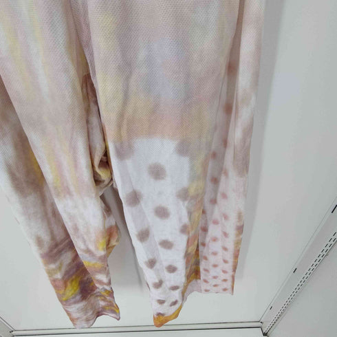 ノゾミイシグロ NOZOMI ISHIGURO 11SS Haute Couture オートクチュール コレクション ライン コットン レーヨン 混紡 抜染 タイダイ ドット 総柄 ワイド サルエル パンツ レディース JPN:S