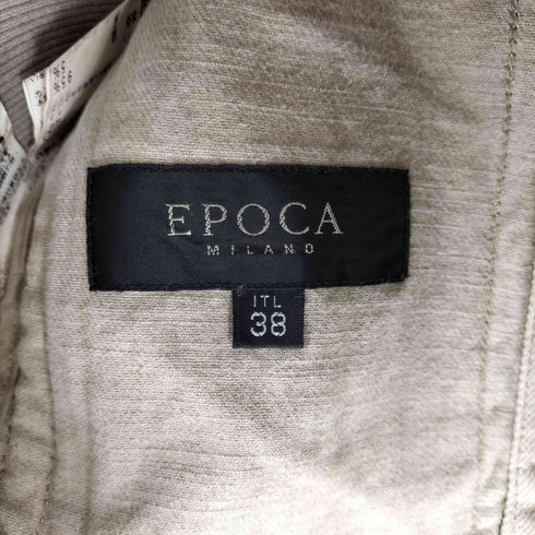 エポカ Epoca リブニット切替 ノーカラー デニムジャケット レディース EUR:38