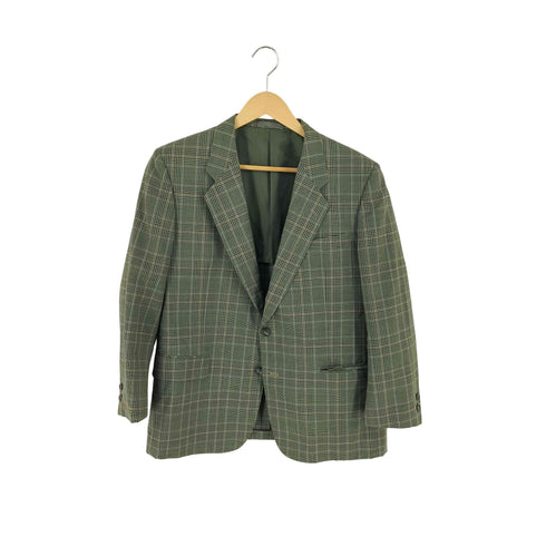 ハーディエイミス HARDY AMIES シルク混チェッククラシック2Bウールジャケット メンズ 96B B E 4