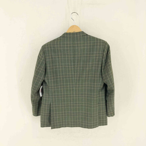 ハーディエイミス HARDY AMIES シルク混チェッククラシック2Bウールジャケット メンズ 96B B E 4