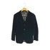 バーバリーブラックレーベル BURBERRY BLACK LABEL ストライプベロア3Bテーラードジャケット メンズ import:M