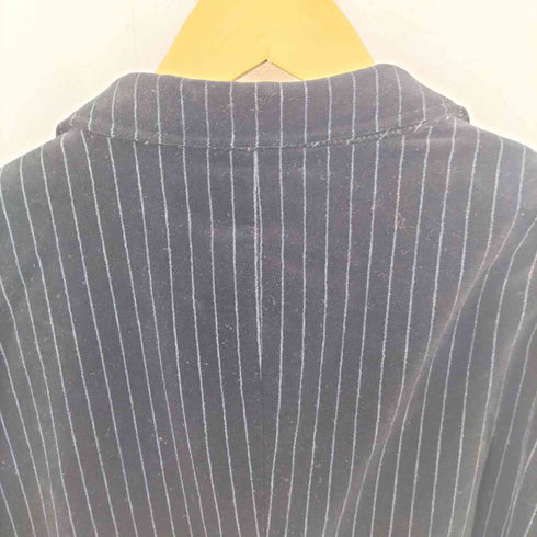 バーバリーブラックレーベル BURBERRY BLACK LABEL ストライプベロア3Bテーラードジャケット メンズ import:M