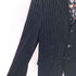 バーバリーブラックレーベル BURBERRY BLACK LABEL ストライプベロア3Bテーラードジャケット メンズ import:M