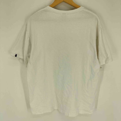 アベイシングエイプ A BATHING APE カレッジプリント S/S クルーネック Tシャツ メンズ JPN:XL