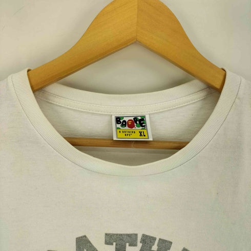 アベイシングエイプ A BATHING APE カレッジプリント S/S クルーネック Tシャツ メンズ JPN:XL