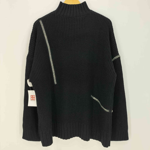 コハク KOHAKU 畦編み チェーンテープ ハイネックニット レディース FREE