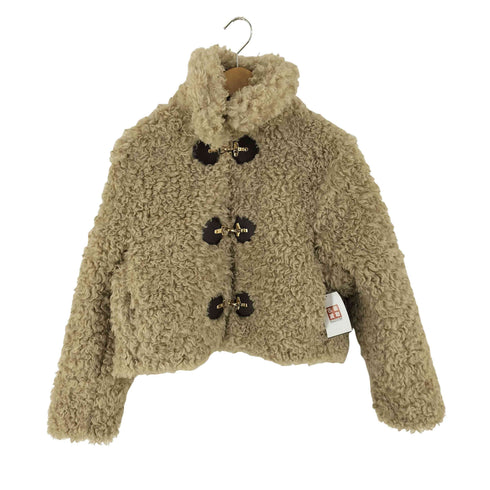 ザラ ZARA トグルボタン フェイクファージャケット レディース import:XS
