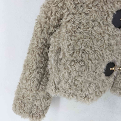 ザラ ZARA トグルボタン フェイクファージャケット レディース import:XS