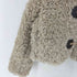 ザラ ZARA トグルボタン フェイクファージャケット レディース import:XS