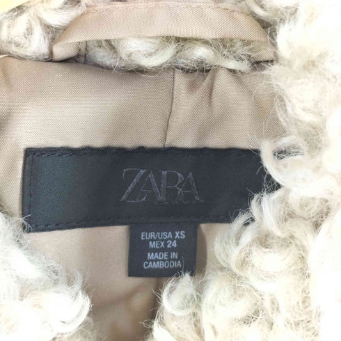 ザラ ZARA トグルボタン フェイクファージャケット レディース import:XS